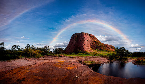 The Rainbow And Ayers Rock 