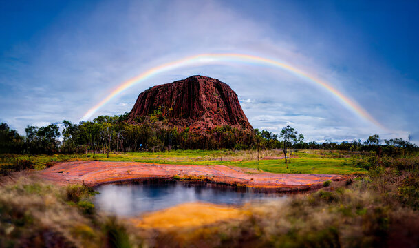 The Rainbow And Ayers Rock 