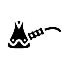 kitchen clay crockery glyph icon vector. kitchen clay crockery sign. isolated symbol illustration