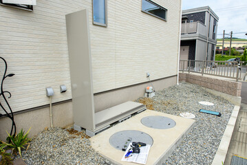 物置の組み立て、DIY、作業