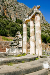 The Dancing Stage in Delphi, Greece, where the Oracle used to Dance to tell the Future due to Poison Gas