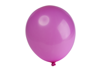 A pink balloon on a transparent background