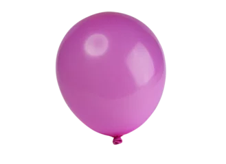 Fotobehang A pink balloon on a transparent background © Sergio Delle Vedove