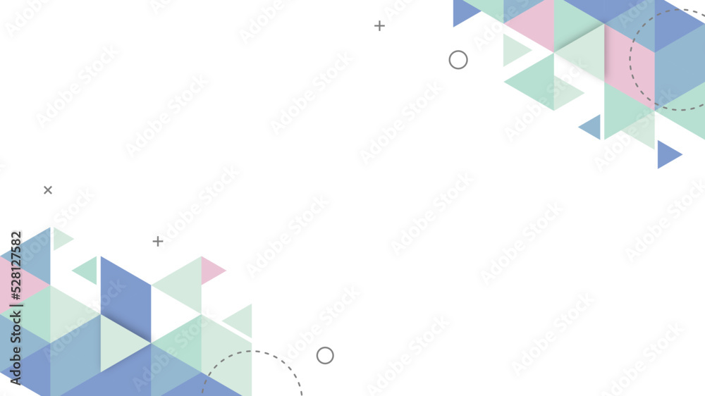 Canvas Prints modern abstract background with low poly triangle retro memphis and pastel colors