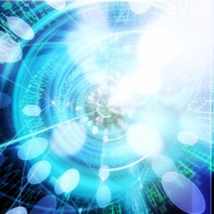 abstract blue background with stars