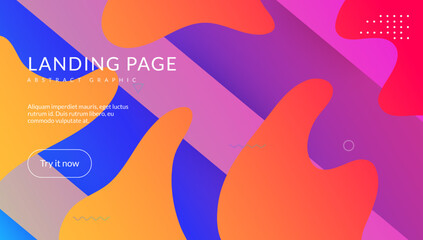 Dynamic Background. Horizontal Magazine. Hipster Page. Violet Memphis Flyer. Color Landing Page. Gradient Journal. Fluid Design. Cool Abstract Banner. Violet Dynamic Background