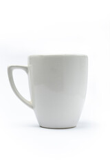 White mug isolated on white background