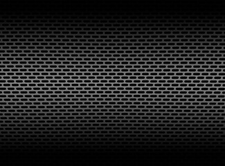 grey metal grid with black gradient pattern.