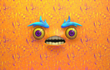 3D Faces render emote image disgusted surprised amazed intrigued