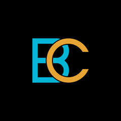 bc logo design letter bc or cb logo