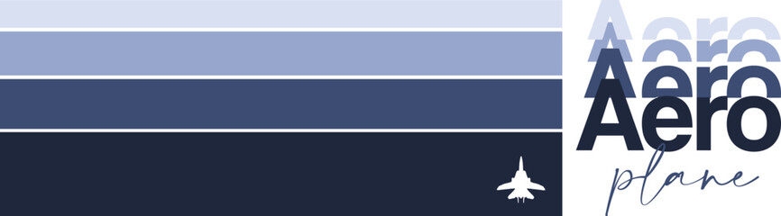 Obraz premium Aviation theme art for tee or poster. Hand drawing an airplane retro typography.