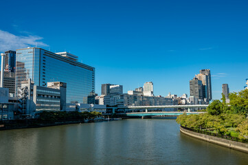 Fototapeta premium 快晴の天満橋