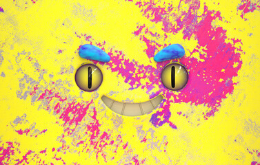 3D Faces render emote image mischievous grinning joy smile