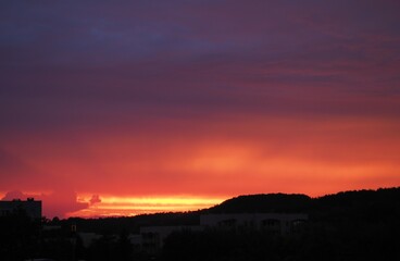 After glow of sunset 