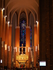 The interiors of Szczecin Cathedral (The Cathedral Basilica of St James the Apostle)