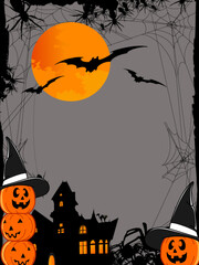 halloween background with pumpkin