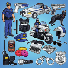 Police Officer Pack Illustration
