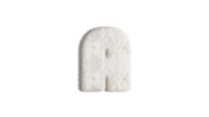 English alphabet ,design Style Fur or hair .