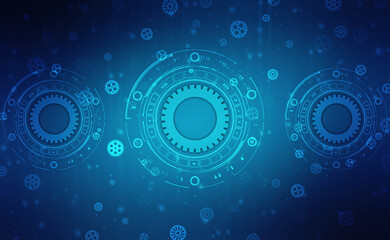 Process management, optimization operation, fix strategy industry, transmission gears wheel, software update status, Cog Gear Wheel on the technology abstract background