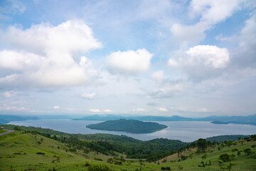 Fototapeta na wymiar 北海道 美幌峠から見る屈斜路湖