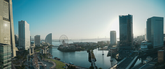 横浜のパノラマ風景