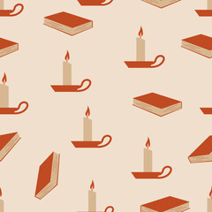 Fall colorful seamless pattern