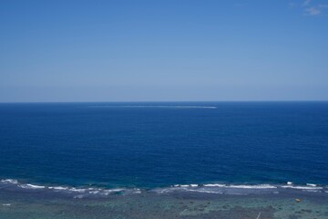 View of the ocean of Miyako Island from Higa Road Park