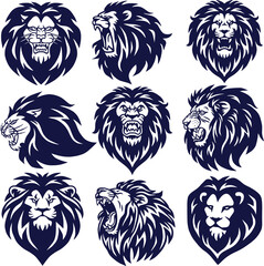 Lion Logo Set Premium CollectionDesign Illustration Package