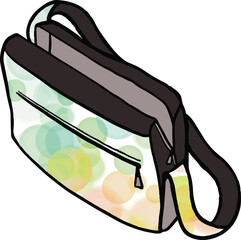 Fototapeta premium Bag School Stationery Illustration