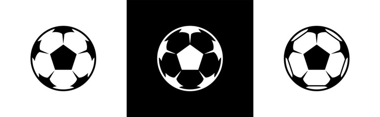 Fototapeta Soccer ball icon. football symbol sign for sports apps and websites obraz