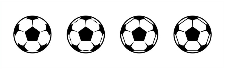 Soccer ball icon. football symbol sign for sports apps and websites