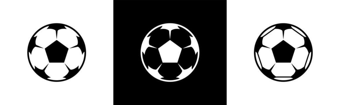 Soccer ball icon. football symbol sign for sports apps and websites