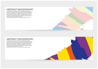 set of colorful banner vector