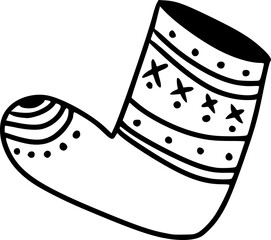 Simple winter illistrations:  socks