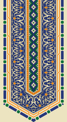 Traditional Turkish ornament is seamless for your design. Floral Ornamental pattern. Iznik.