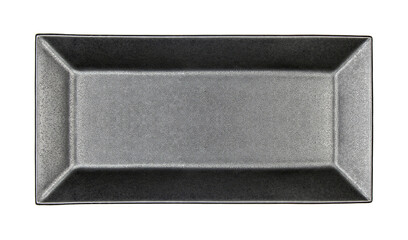 Fototapeta premium black dish plate on transparent background png file