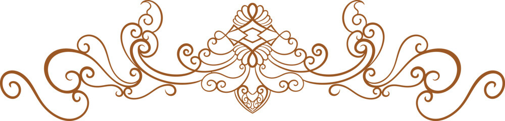 classic vintage carved ornament element design