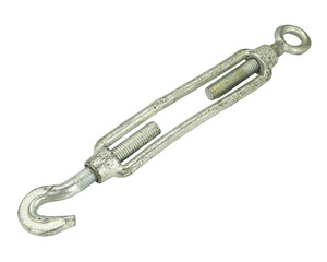 steel turnbuckle on transparent background png file