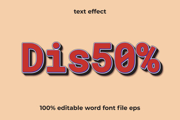 text effect discont