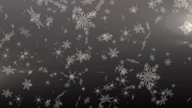 Animation of winter scenery