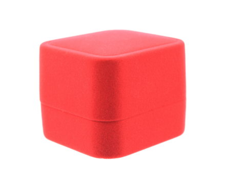 red ring box on transparent background png file