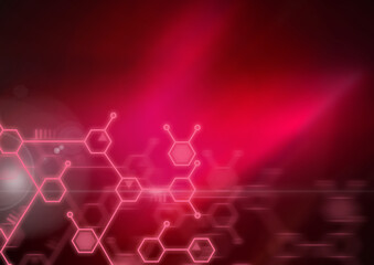 Abstract molecule background