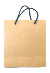 Blank brown paper bag isolated on transparent background png file