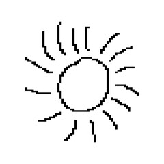 Pixeled shape scribble