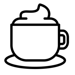 cappuccino line icon