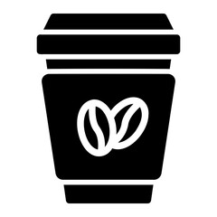 coffee glyph icon