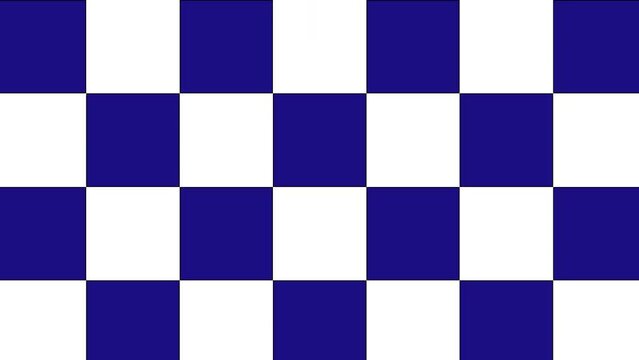 blue animated abstract forming a moving box