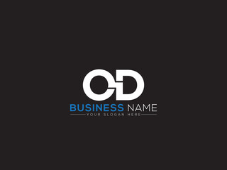 Initial OD Logo Icon, Colorful Od o&d Logo Letter Victor Image Design