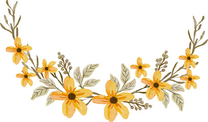 beautiful watercolor flower arrangement