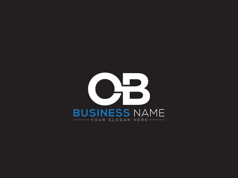 Initial OB Logo Icon, Colorful Ob o&b Logo Letter Victor Image Design